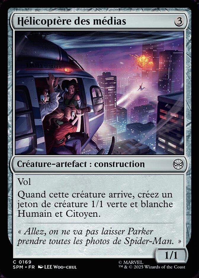 Hélicoptère des médias