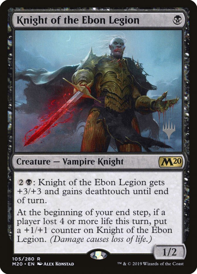 Knight of the Ebon Legion (Core Set 2020 Promos #105p)