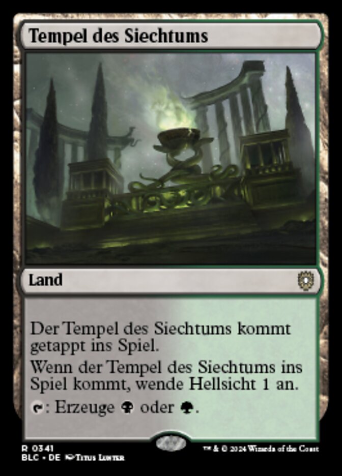 Temple of Malady (Bloomburrow Commander #341)