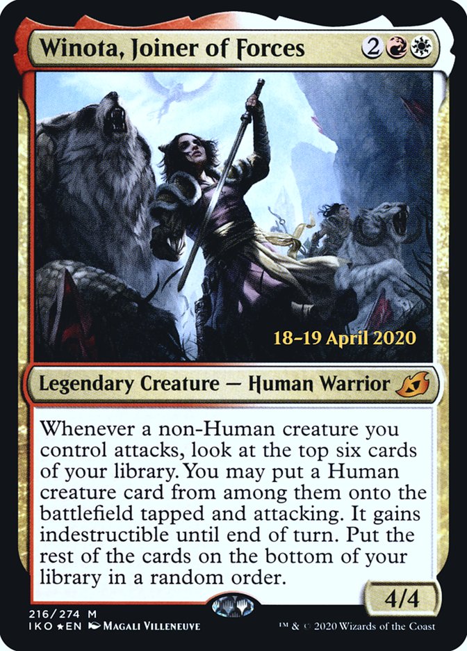 Winota, Joiner of Forces (Ikoria: Lair of Behemoths Promos #216s)