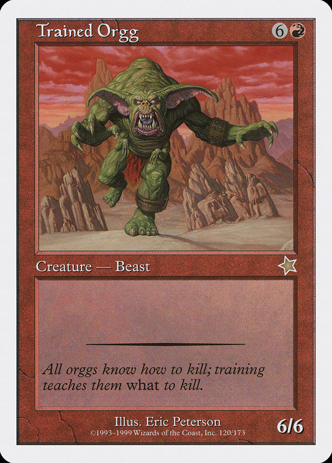 Trained Orgg (Starter 1999 #120)