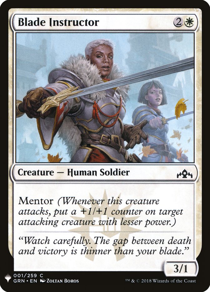 Blade Instructor (The List #GRN-1)