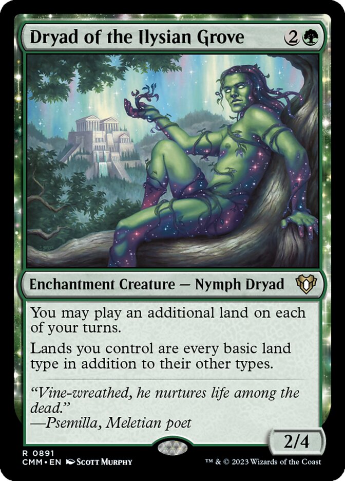 the　#891　·　Magic　Ilysian　The　Gathering　Search　Grove　(CMM)　Commander　·　Masters　Scryfall　Dryad　of