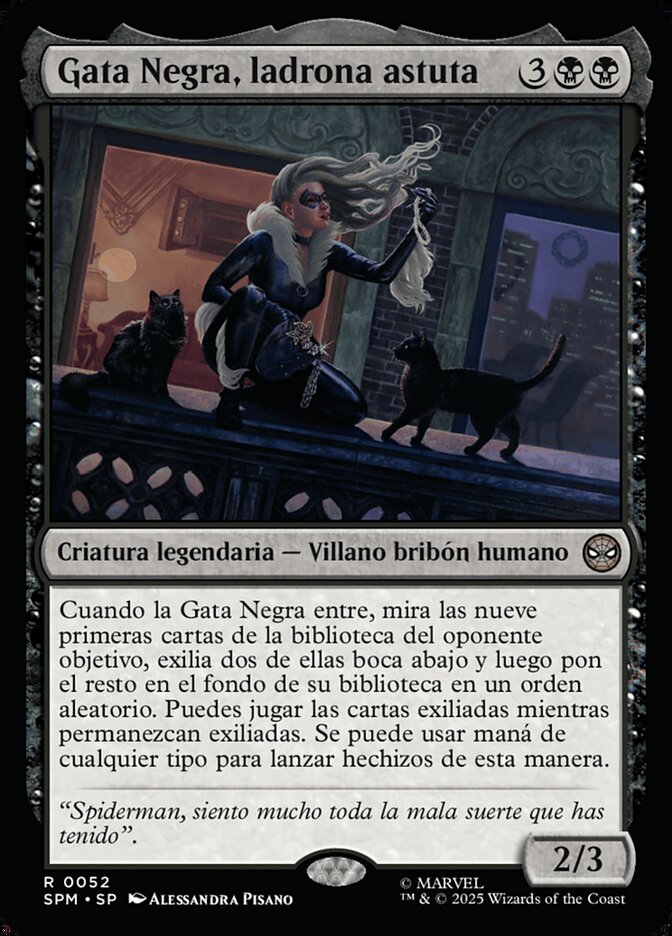 Gata Negra, ladrona astuta