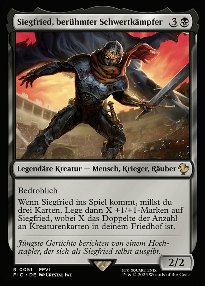 Siegfried, berühmter Schwertkämpfer