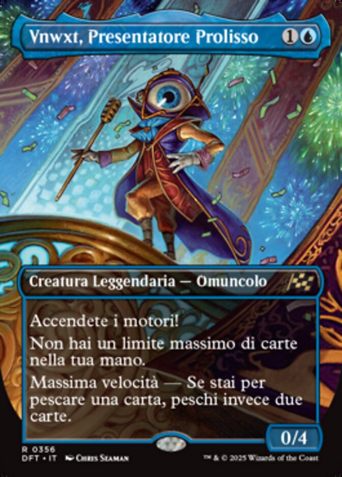 Vnwxt, Presentatore Prolisso