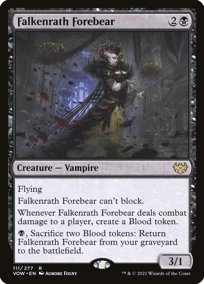 Falkenrath Forebear (Innistrad: Crimson Vow #111)