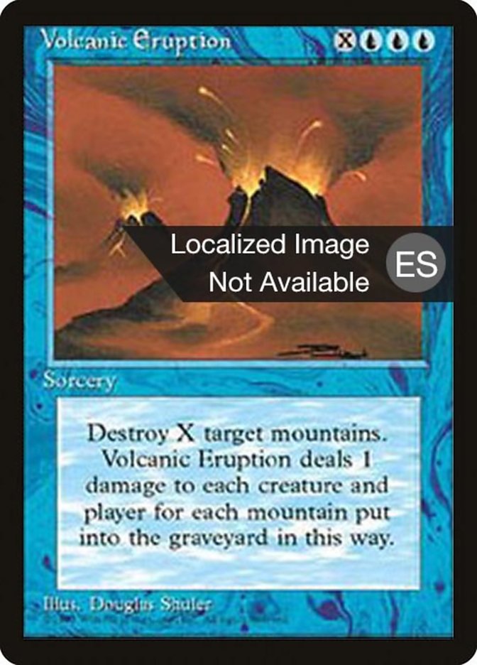 Volcanic Eruption (Fourth Edition Foreign Black Border #112)