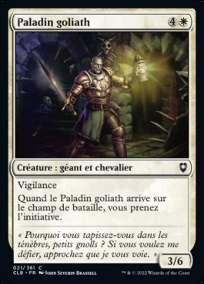 Goliath Paladin (Commander Legends: Battle for Baldur's Gate #21)