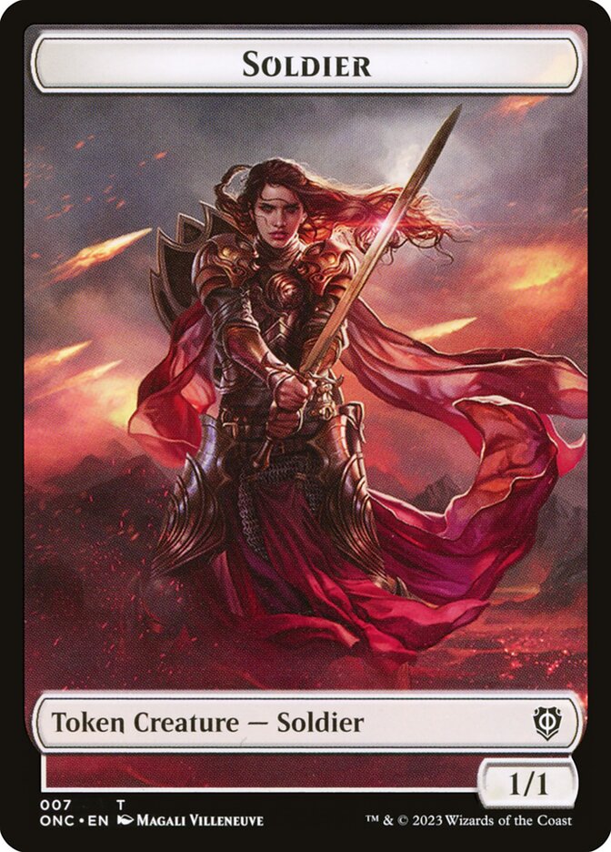 Soldier (Phyrexia: All Will Be One Commander Tokens #7)