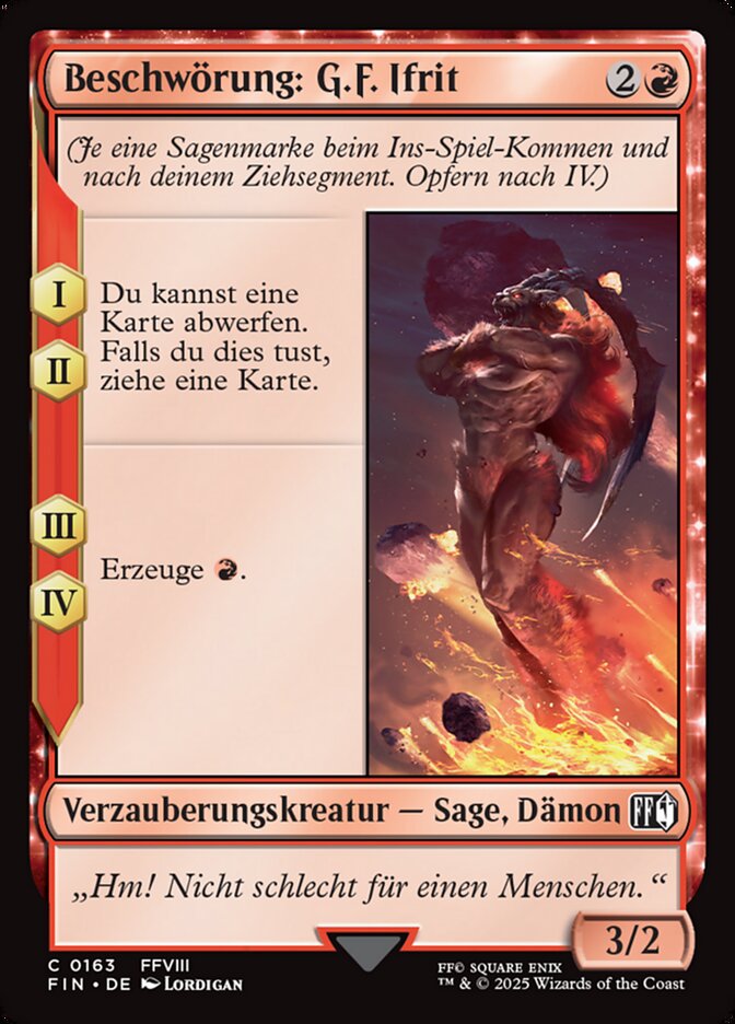 Beschwörung: G.F. Ifrit