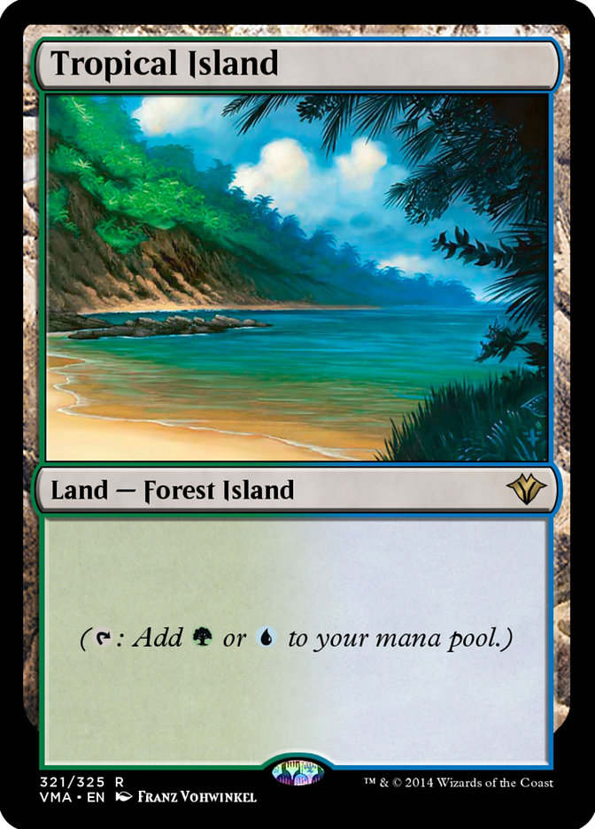 Tropical Island · Vintage Masters (VMA) #321 · Scryfall Magic: The  Gathering Search