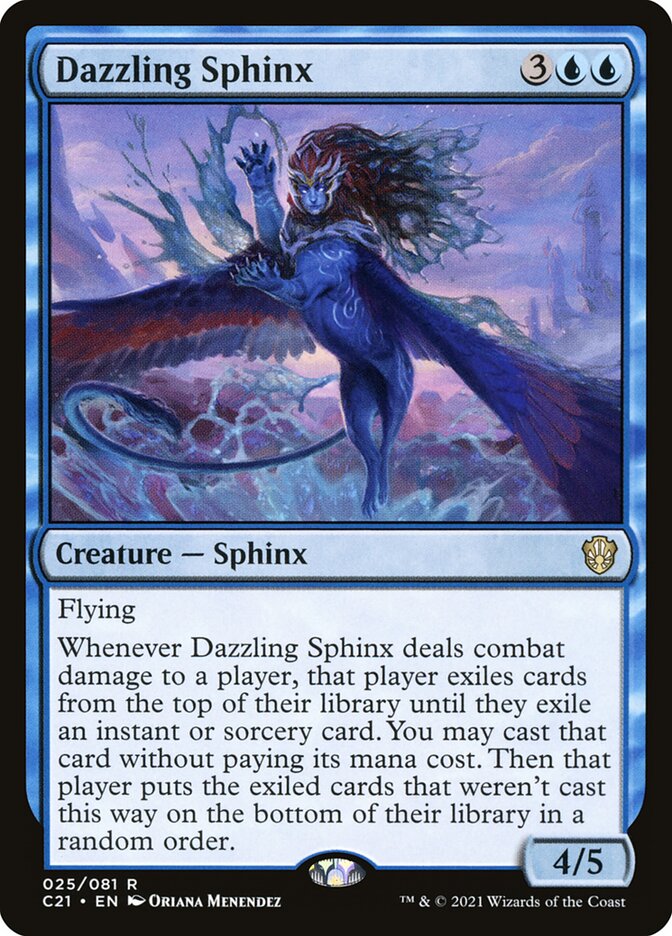 Dazzling Sphinx · Commander 2021 (C21) #25 · Scryfall Magic The 