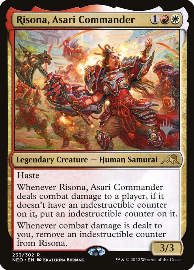 Risona, Asari Commander (Kamigawa: Neon Dynasty Promos #233p)
