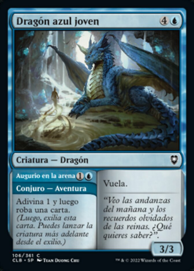 Young Blue Dragon // Sand Augury