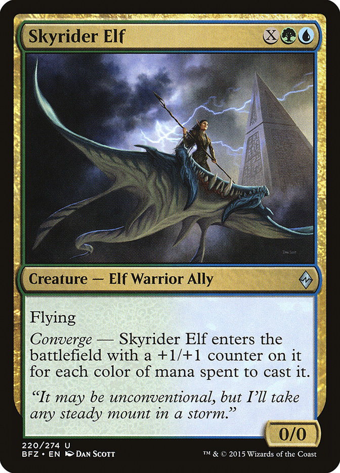 Skyrider Elf (Battle for Zendikar #220)