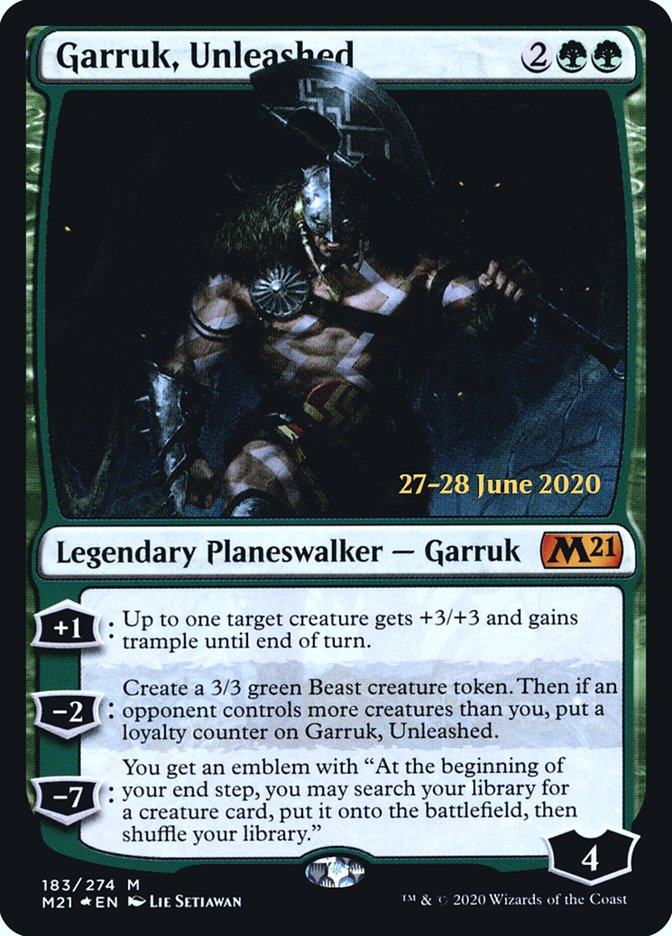 Garruk, Unleashed (Core Set 2021 Promos #183s)