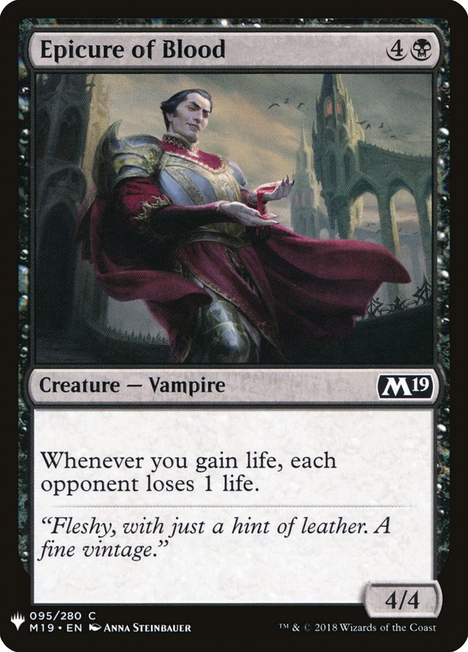 Epicure of Blood (The List #M19-95)