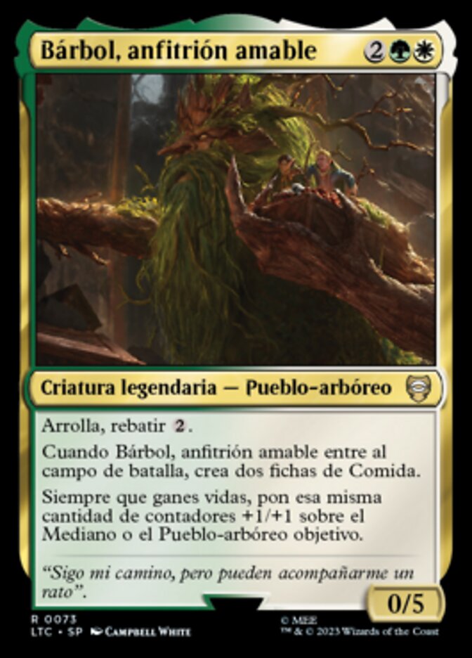 Bárbol, anfitrión amable