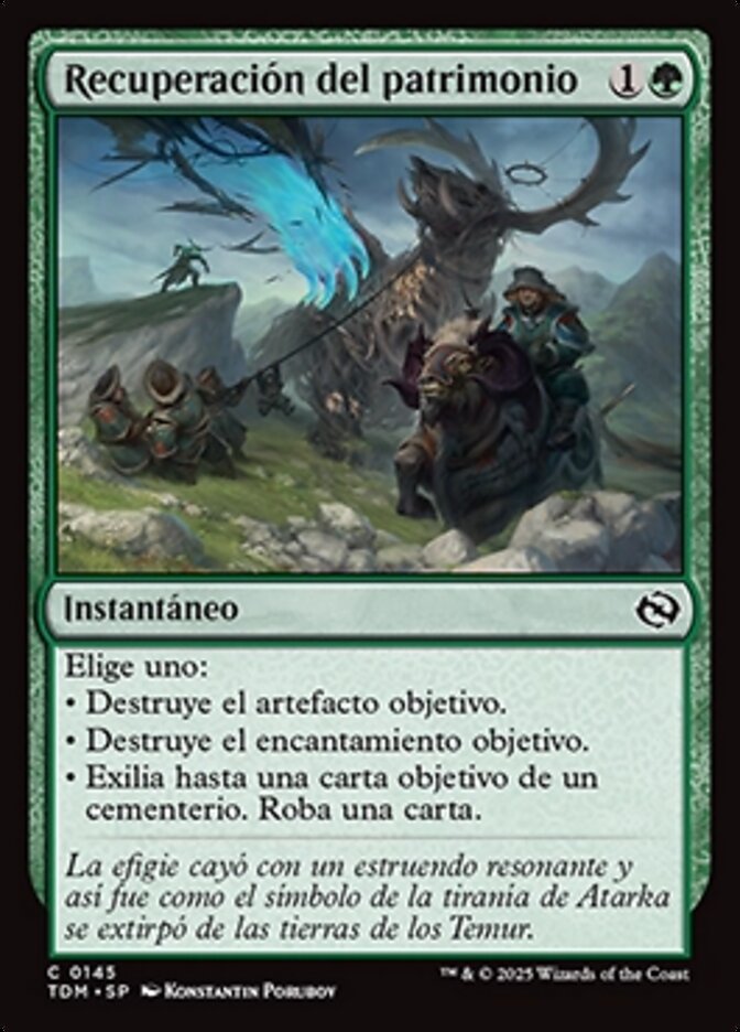 Recuperación del patrimonio