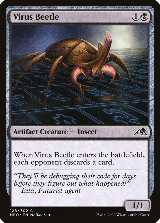Virus Beetle (Kamigawa: Neon Dynasty #128)