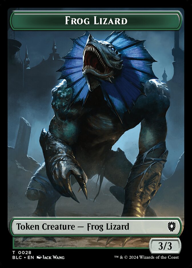 Frog Lizard (Bloomburrow Commander Tokens #28)