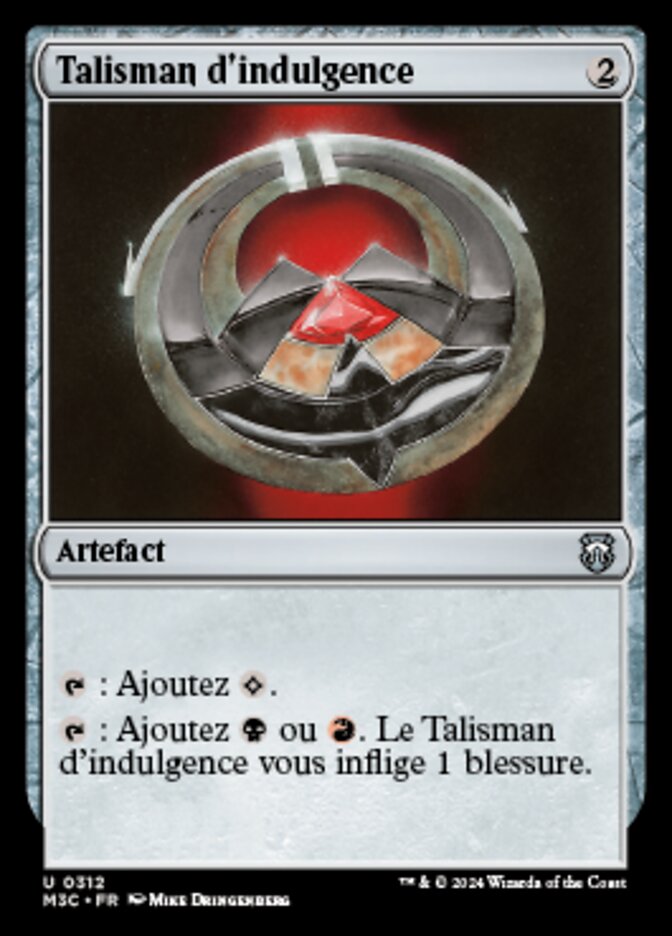 Talisman of Indulgence (Modern Horizons 3 Commander #312)