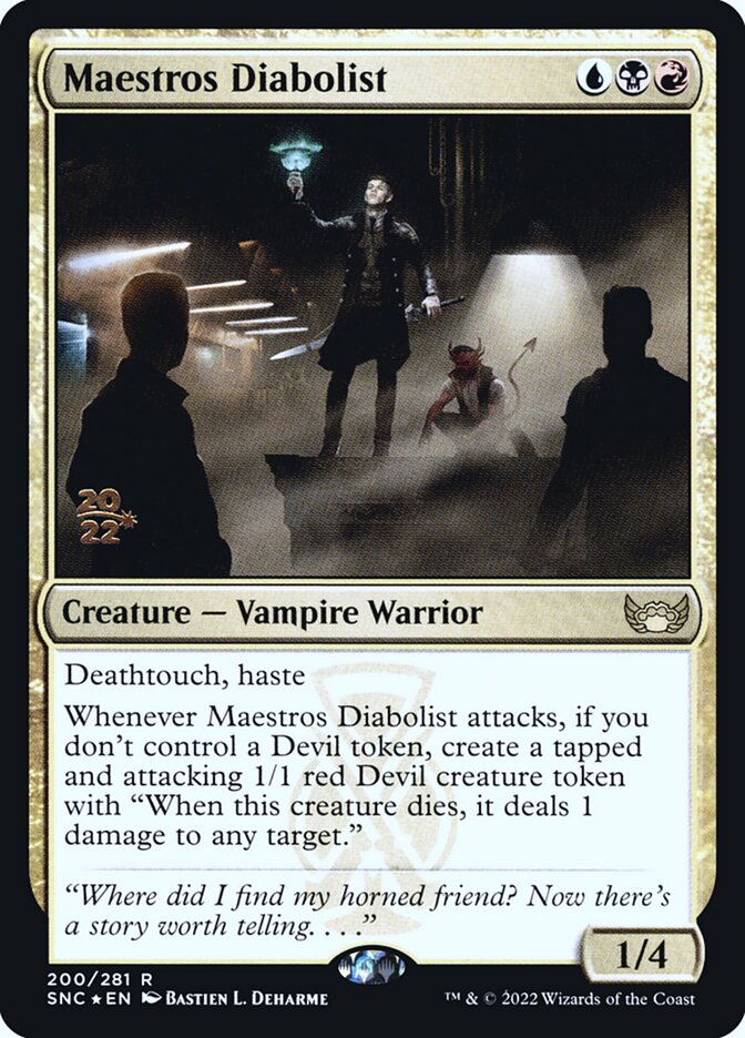 Maestros Diabolist (Streets of New Capenna Promos #200s)