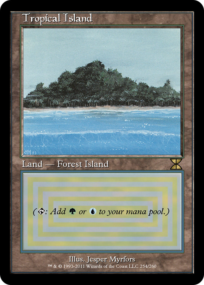 MTG Tropical Island 英語 状態良好 - トレーディングカード