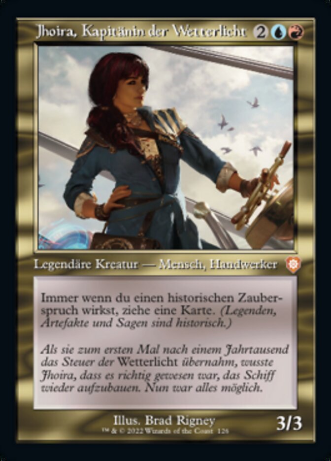 Jhoira, Weatherlight Captain (The Brothers' War Commander #126)