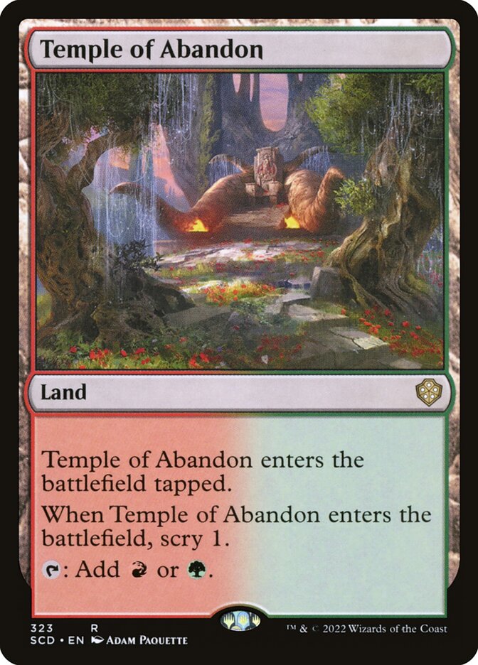 Temple of Abandon (Starter Commander Decks #323)