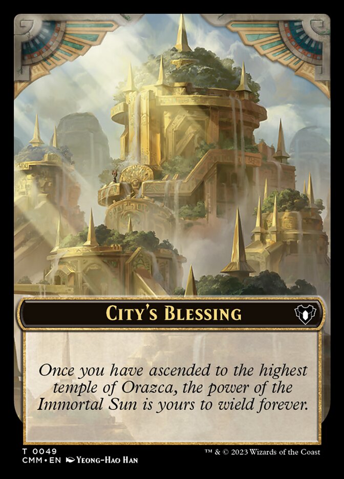 City's Blessing (Commander Masters Tokens #49)