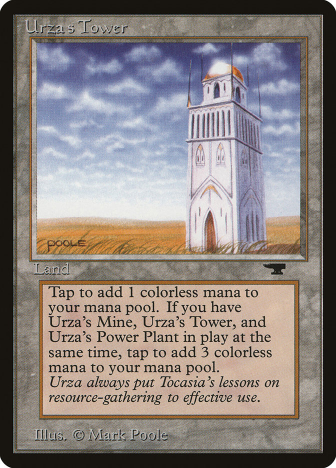 WEB限定】 [Antiquities] MTG : Urza's Tower 4 英語版 黒枠 土地 