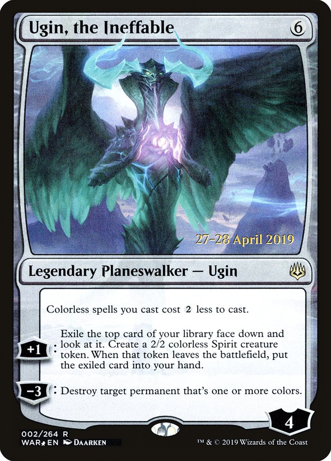 Ugin, the Ineffable (War of the Spark Promos #2s)
