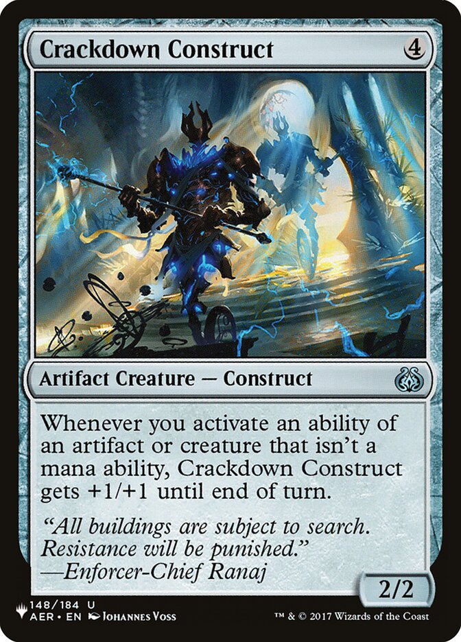 Crackdown Construct (The List #AER-148)