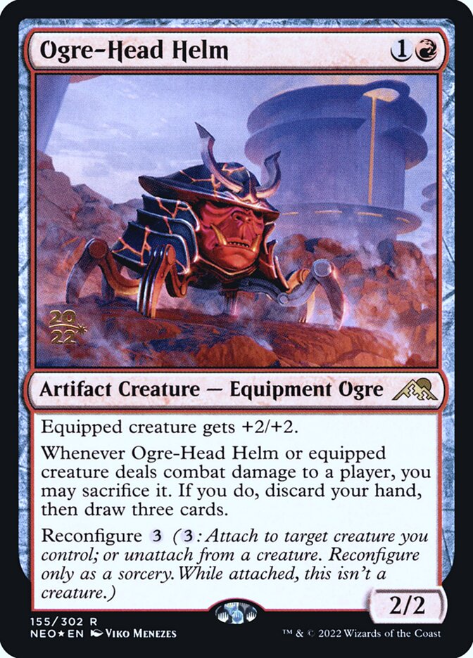 Ogre-Head Helm (Kamigawa: Neon Dynasty Promos #155s)