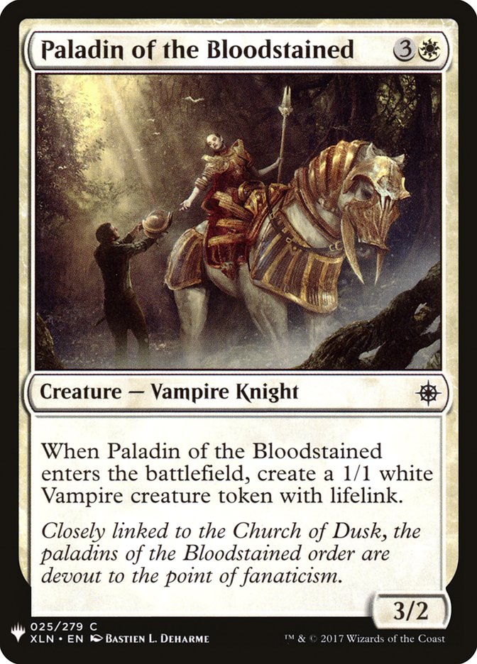 Paladin of the Bloodstained (The List #XLN-25)