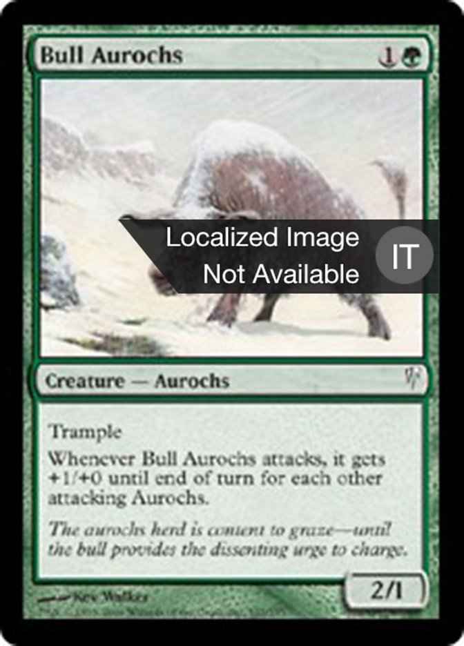 Bull Aurochs (Coldsnap #107)