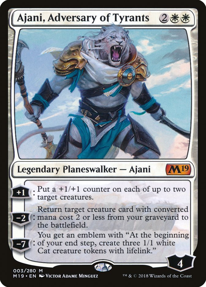 Ajani, Adversary of Tyrants (Core Set 2019 #3)