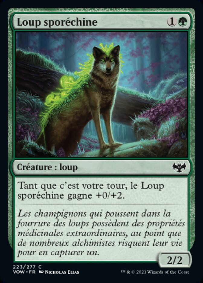 Sporeback Wolf (Innistrad: Crimson Vow #223)