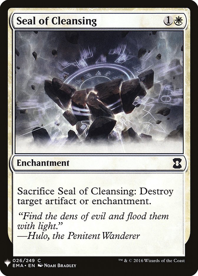 Seal of Cleansing (The List #EMA-26)