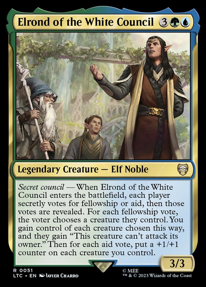 Elrond of the White Council (Tales of Middle-earth Commander #51)