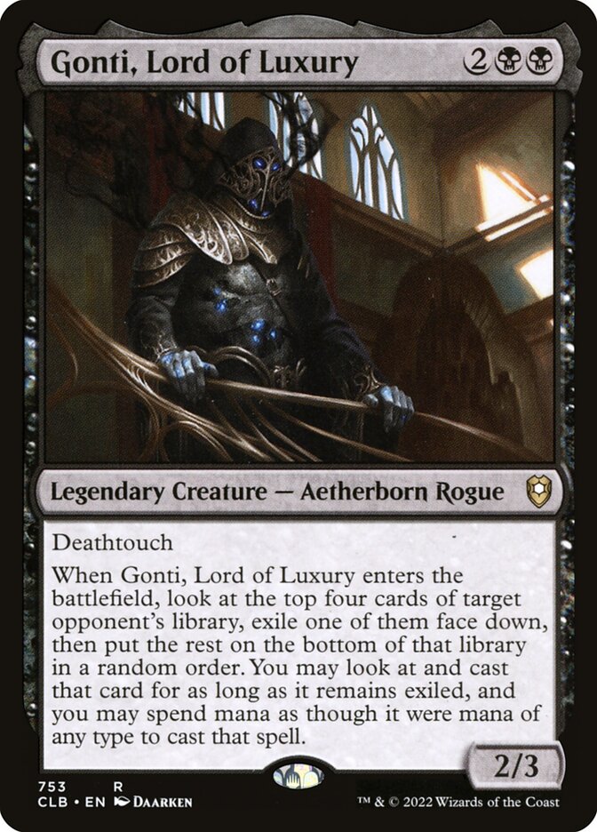 Gonti, Lord of Luxury (Commander Legends: Battle for Baldur's Gate #753)