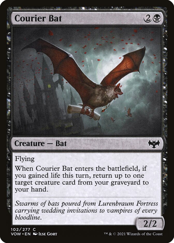 Courier Bat (Innistrad: Crimson Vow #102)