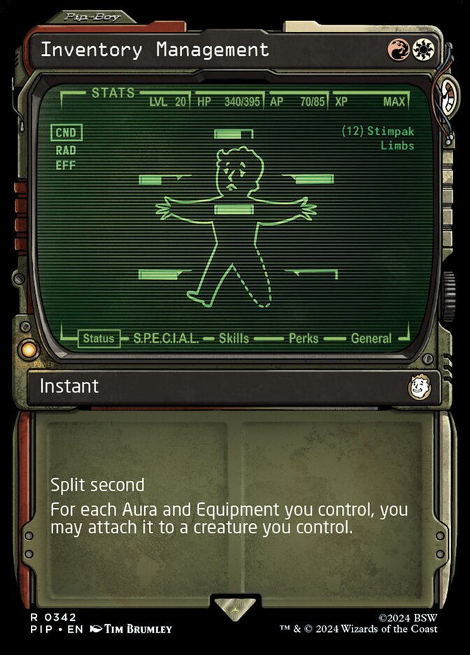 Inventory Management (Fallout #342)