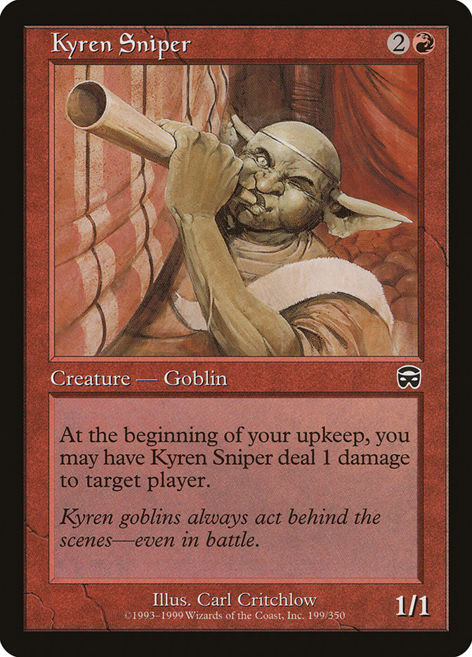 Kyren Sniper (Mercadian Masques #199)