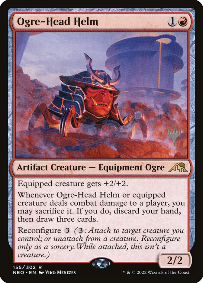 Ogre-Head Helm (Kamigawa: Neon Dynasty Promos #155p)
