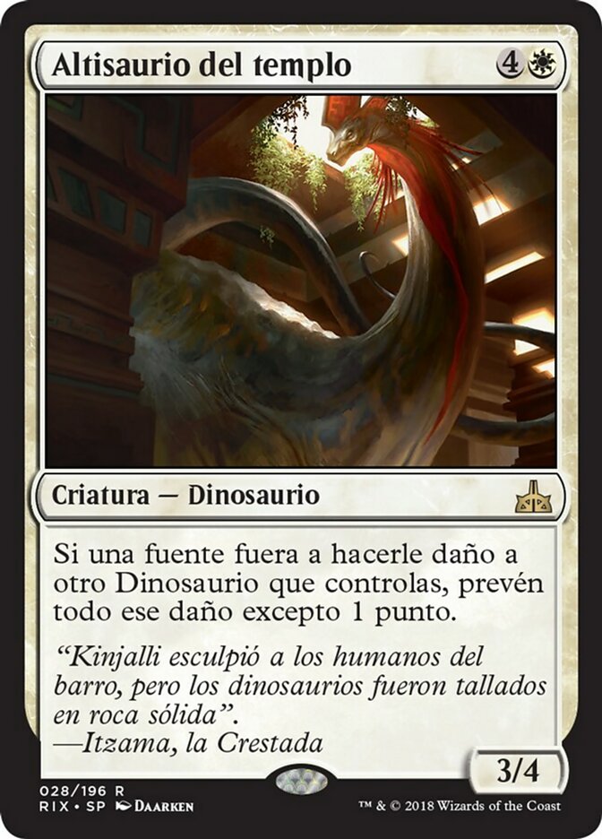 Altisaurio del templo