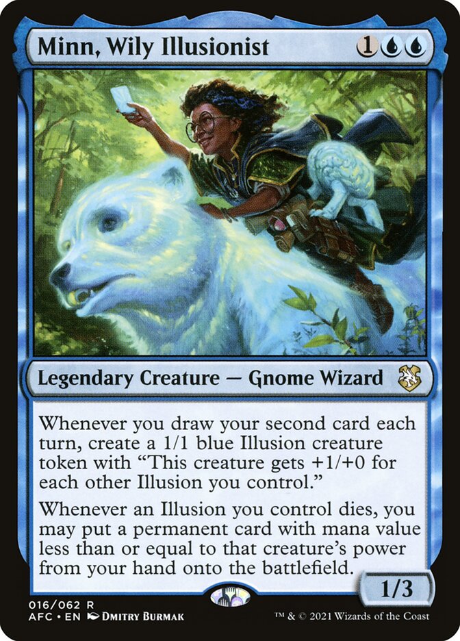 Minn, Wily Illusionist Magic: The Gathering card