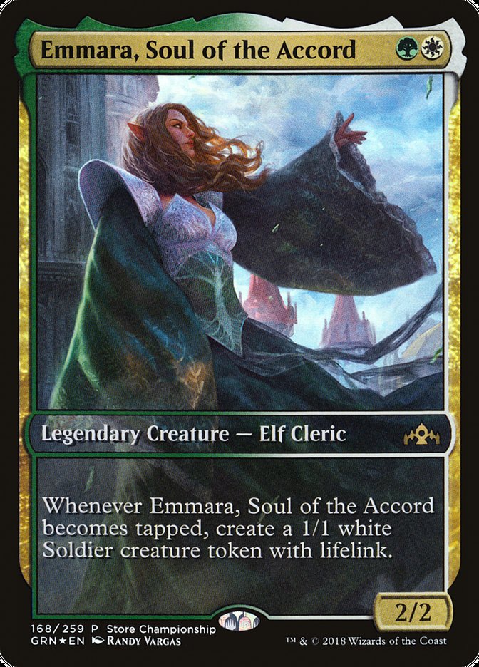 Emmara, Soul of the Accord (Guilds of Ravnica Promos #168)